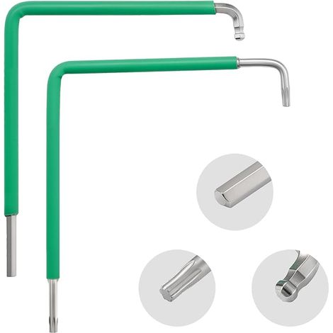 Window Door Adjustment Tool Set with Heat Shrink Film, Torx 15, 4mm Hex and 4mm Ball Head, Adjuster Key, Window Mounting Tools 2 Pack (1/5)