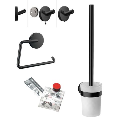 Juego de WC redondo emco con soporte de papel, juego de