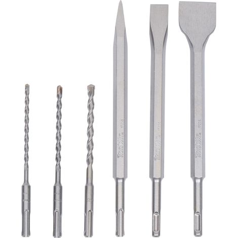 Set di 6 pezzi di scalpelli e punte SDS Plus MAKITA - D-58920