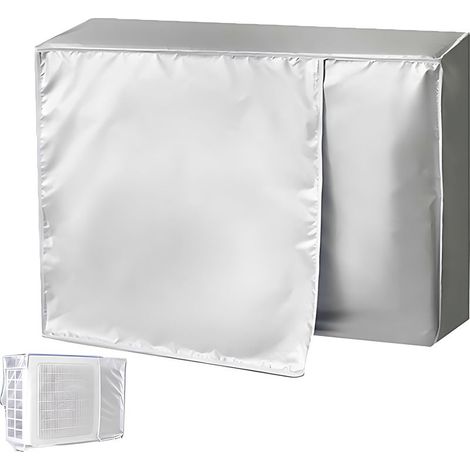 Cache Climatiseur Exterieur, Housse Climatiseur Extérieur Poussière, Housse Climatiseur, Couverture Extérieure De Climatiseur, Protection Pluie Et Soleil, pour unité Externe (96x40x70cm) (1/5)