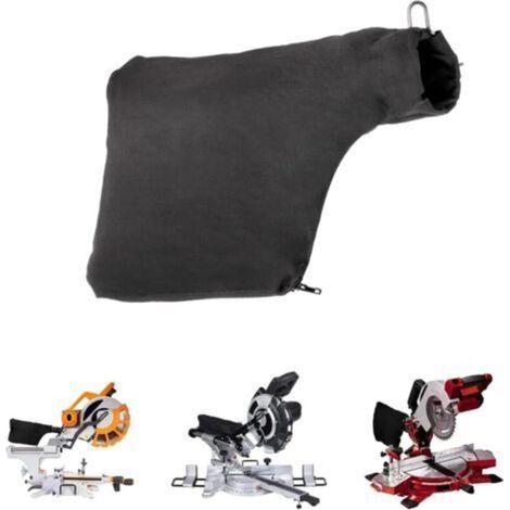 Sägemehlbeutel für Gehrungssägen, Modell 255, 23 cm (9 Zoll), schwarz, mit Reißverschluss und Drahthalterung zur einfachen Staubentfernung. Zubehör für Gehrungssägen. (1/5)