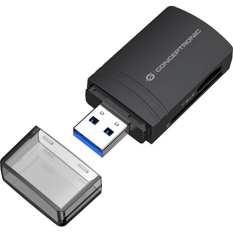 CONCEPTRONIC Card Reader USB-A - Micro SDTF 4.0 schwarz