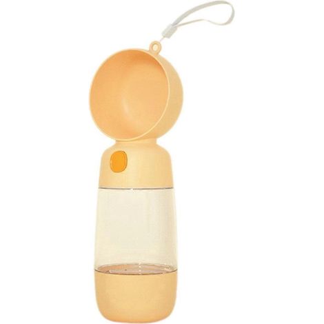 2-in-1 Tragbarer Trinkbecher aus lebensmittelechtem Material für Hunde und Katzen – ideal für Reisen und als Haustierbedarf.