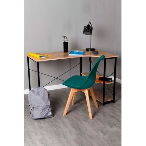 Conjuntos de mesa y sillas - Conjunto Escritorio Estik y Silla Synk Basic - Verde azulado (1/5)