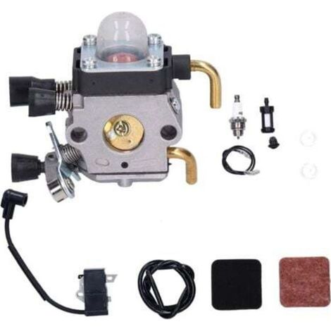 pair Aiperq STIHL FS80R FS85 FS80 HS80 HT75 HS75 HS85 KM85 carburateur sac haute pression filtre à air carburateur FS85 + sac haute pression + ensemble mousse (1/4)