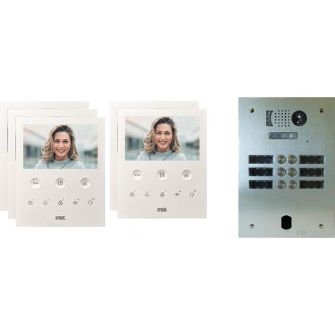 Kit visiophone 2 rangées avec 5 écrans URMET Collectif