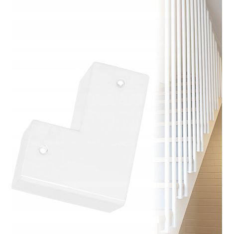 Halter Für Vierkantprofil 25 x 25 mm, Seitliche Befestigung Für Stabgeländer, Weiß