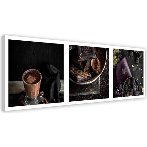 Tableau sur toile Panorama chocolat 90x30 (1/5)
