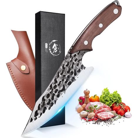 DRAGON RIOT Kochmesser Japanisch Wikinger Profi Messer Scharf Outdoor BBQ (1/5)