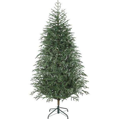 Albero di Natale Artificiale 180 cm 1814 Rami Realistici con Base in Metallo Verde (1/5)