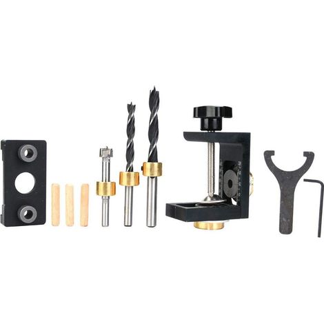 Kit guida di foratura 3 in 1 – Autocentrante – Dima per tasselli – Posizionamento fori – Tipo B (1/5)