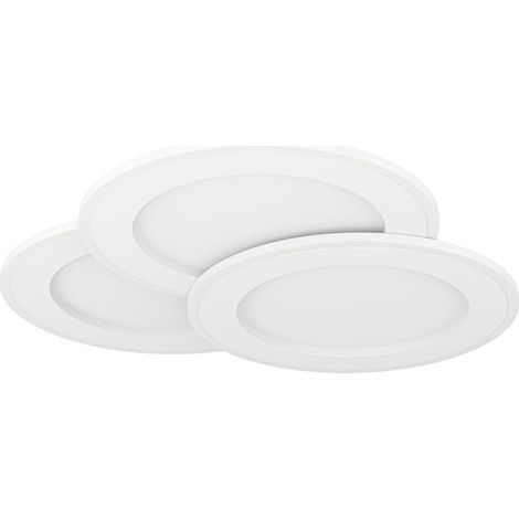 Plafonnier LED, lampe de plafond 3 cercles, luminaire rond en (1/2)