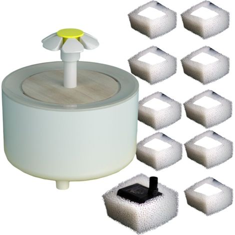 Distributeur d'eau d'intérieur, 10 filtres, adapté aux petits et moyens animaux de compagnie, 22 cm (1/5)