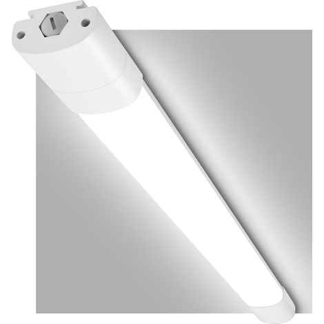 Neon LED 120 cm, 36W, 4400lm, Blanc Neutre 4000K, IP65 Étanche, Plafonnier LED Rectangulaire pour Garage, Atelier, Cave, Magasin, Couloir (1/5)
