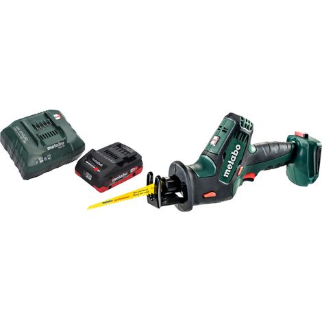 Metabo SSE 18 LTX Sierra de sable compacta sin cable 18 V 13 mm + 1x batería LiHD 4,0 Ah + cargador