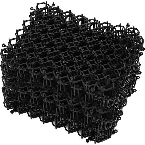 Lot de 24 tapis répulsifs pour chat avec pointes, 15,5 x 20 cm, pour jardin, clôture, arbre, extérieur, noir (1/5)