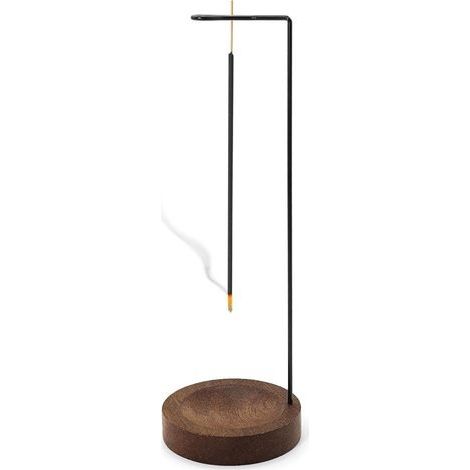 Brûleur d'encens en bois avec récupérateur de cendres pour bâtons, porte-encens à l'envers, base d'encens pour la maison, le yoga, la méditation, le spa, la relaxation, la décoration d'intérieur (1/5)