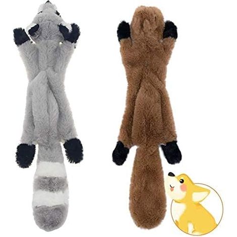 Lot de 2 jouets interactifs pour chiens, comprenant des peluches pour chiens de compagnie et des jouets pour chiens à taille fine. (1/5)