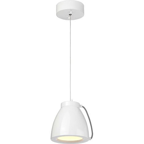 Hängeleuchte Pendelleuchte Esszimmerlampe LED weiß lackiert Stahl Deckenleuchte
