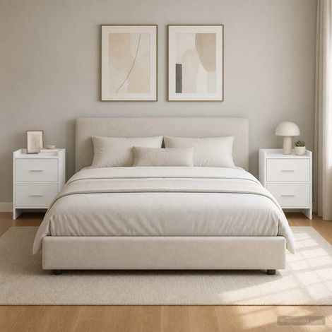 vidaXL Bedside Tables 2 pcs White 40 x 30 x 60 cm Engineered Wood (1/5)