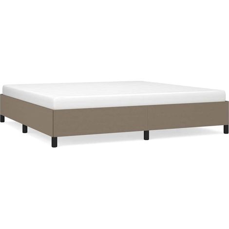 Maison Exclusive - Giroletto senza Materasso Tortora 200x200 cm in Tessuto (1/5)