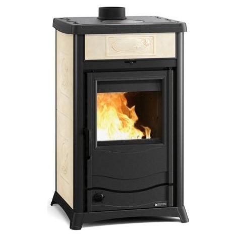 Thermo poêle à bois raccordable - LA NORDICA TermoRossella Plus Evo DSA 4.0 11.1 kW Ivoire
