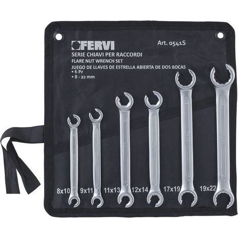 CLÉS POUR RACCORD JEU DE 6 PIÈCES 8 - 22 MM 0541S