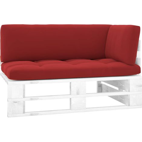 Canapé d'angle palette de jardin-Salon de jardin Sofa extérieur Bois de pin imprégné de blanc 783700 (1/5)