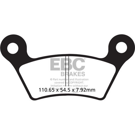 EBC FA473V V-PAD Bremsbeläge (Satz für 1 Bremsscheibe)
