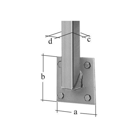 Alberts Geländerpfosten universal direkt an Platte - 115 cm lang, 30 x 30 mm