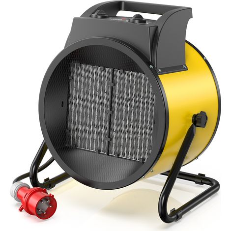 DAHTEC Gebläseheizer 9000W Gelb - Energieklasse A - Industrielle Leistung - Express-Aufheizung