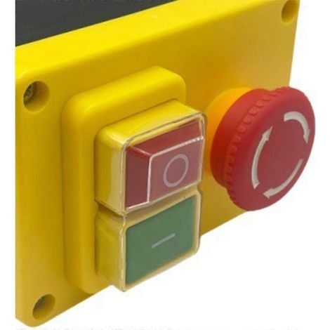 Interrupteur à bouton-poussoir électromagnétique KJD17D 250 V 16 A, interrupteur d'arrêt d'urgence pour outils et machines électriques (1/5)