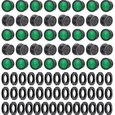 filtres de robinet de cuisine, aérateur de robinet, aérateur de robinet avec joints, pièces de rechange pour salle de bain et cuisine, 2,1 x 1,8 x 1,1 cm (1/5)