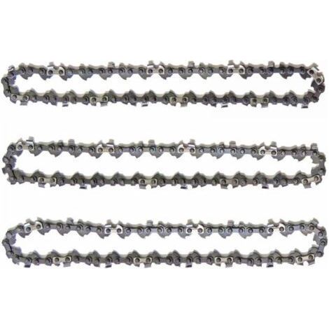 Lot de 3 Chanes d\\'lagueuse sur Perche pour Guide-Chane de 10\\\" (25 cm), 40 Maillons d\\'Entranement, Faible Rebond, Compatibles avec Black & Decker, Ryobi, Ferrex, Primaster et a (1/5)