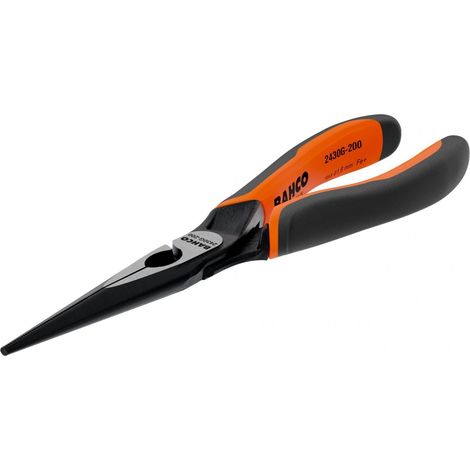 Pince à bec long ergonomique Bahco série 2430g, 200 mm, multicolore-AquaForge (1/4)