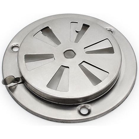 Grille de ventilation ronde, rosace de ventilation en acier inoxydable, orifice de ventilation pour grille de ventilation ronde, grille de ventilation réglable, vanne ronde (1/5)