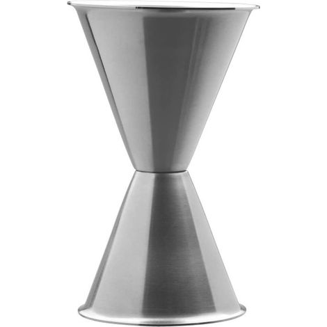 Piazza - Misurino Cocktail in Acciao Inox, Dosatore Professionale per Attrezzatura Bar, Jigger Japan Style Barman Capacità 1Oz-3Ozs
