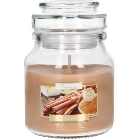 KOTARBAU Bougie parfumée dans un verre avec couvercle - Idée cadeau - Bougies décoratives d'aromathérapie - Durée de combustion jusqu'à heures (petit, cinnamon) (1/5)