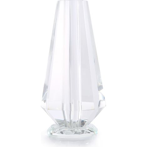 Vase de rose décoration artisanale, vase cristal transparent pour fleur (1/5)