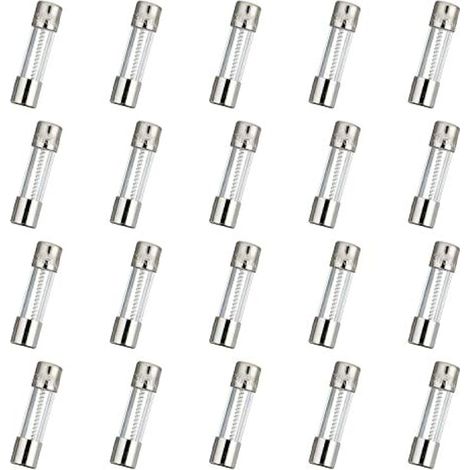 T3.15AL250V 20 pièces 5x20mm fusible en verre à fusion lente 3.15A 250V 0.2 x 0.78 pouces fusible à retardement (1/4)