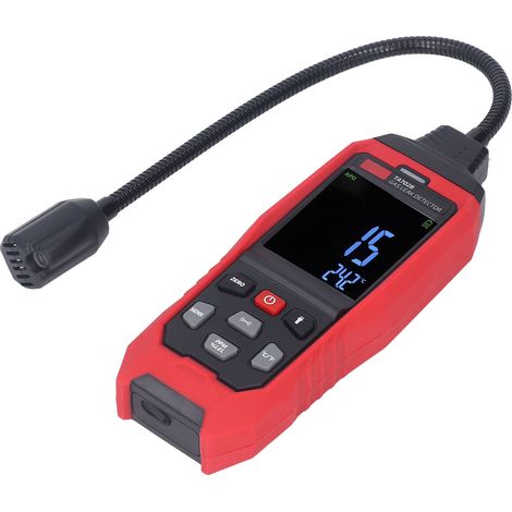 Détecteur de fuite de gaz portable avec alarme sonore et lumineuse, écran couleur HD, testeur de gaz avec lampe torche intégrée (1/5)
