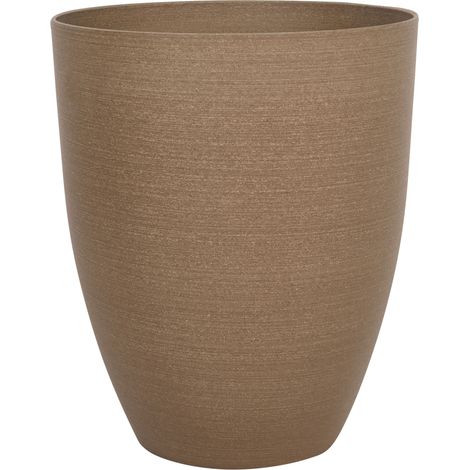 Grand Pot de Fleurs Jardinière d'Intérieur et d'Extérieur 43 x 52 cm Marron Croton (1/5)