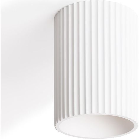 Plafonnier Plâtre Colum Blanc (1/5)