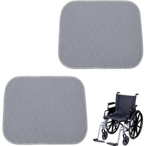 2 pcs Coussin De Chaise D'Incontinence Lavable ,Coussin De SièGe D'Incontinence ImperméAble 45x60cm,Coussin De SièGe D'Incontinence Lavable Absorbant,pour Fauteuils,Chaises Longues (1, 4560) (1/5)