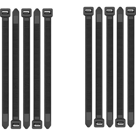 Attaches Zippées Attaches Zippées Robustes de 12 Pouces avec Résistance à la Traction de 120 Livres, Attaches de Câble Noires, 200 Pièces (1/5)