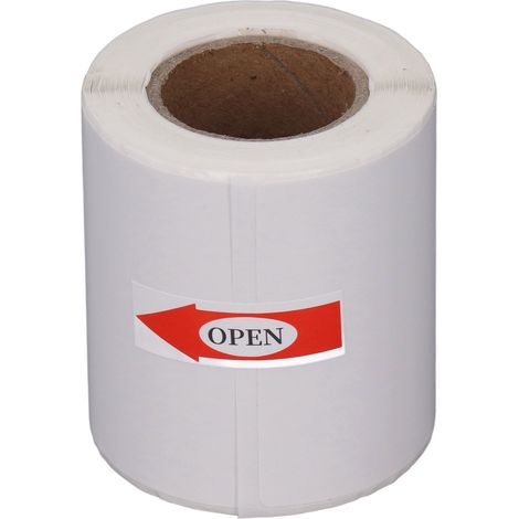 Rouleau papier thermique adhésif au dos 50x80mm, 100 feuilles, blanc imperméable, écriture facile sans encre pour impression (1/5)