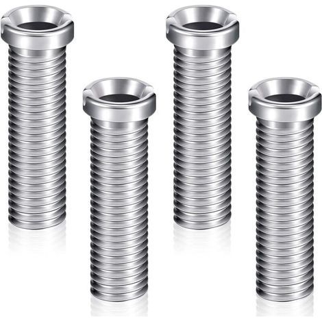 4 Vis de Panier d'Évier 45 mm Vis de Bonde en Acier Inoxydable Accessoires de Fixation Vis de Boulon d'Évier Vis de Bouchon de Crépine de Panier d'Évier pour Cuisine Lavabo (1/4)