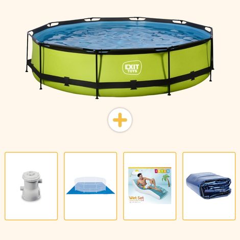 Exit-toys Piscine Exit Ronde - 360x76 cm - 5-pièces S345 (1/5)