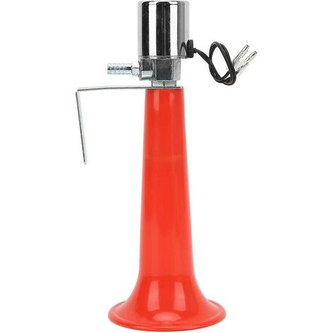 Sifflet turc universel, klaxon pneumatique 12 V/24 V pour camions, 180 dB, klaxon rouge, compatible avec caravanes, SUV et motos. (1/5)