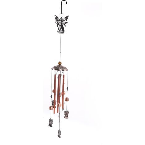 Retro-Engel-Windspiel, zierliche Metalldekoration, Geschenk für Garten, Hof, Terrasse, Wohnzimmer (1/5)